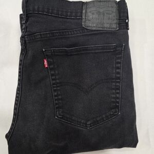 Levi Strauss & Co Straight Fit Black Stone Wash Jeans Mens Size W36 L32